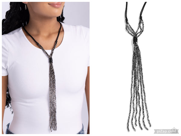 Knotted Karma - Black Necklace