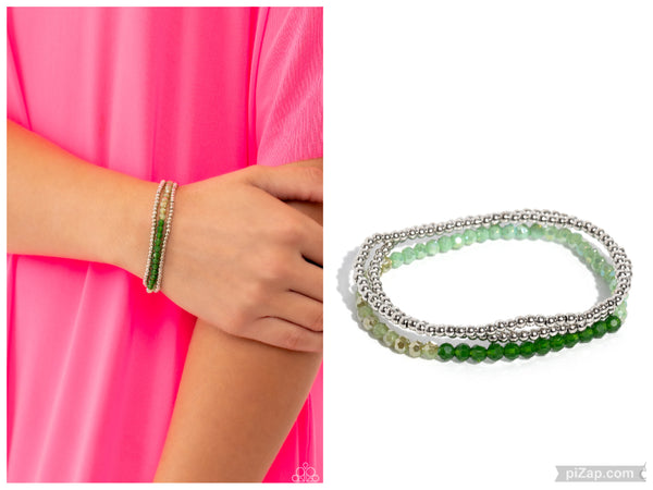 Backstage Beading - Green Bracelet