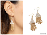 Pyramid SHEEN - Gold Earring