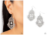 Sociable Sparkle - White Earring