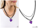 Carefree Confidence - Purple Necklace