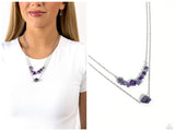 Chiseled Caliber - Purple Necklace