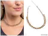 Ritzy Rhinestones - Brown Necklace