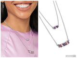 Easygoing Emeralds - Purple Necklace
