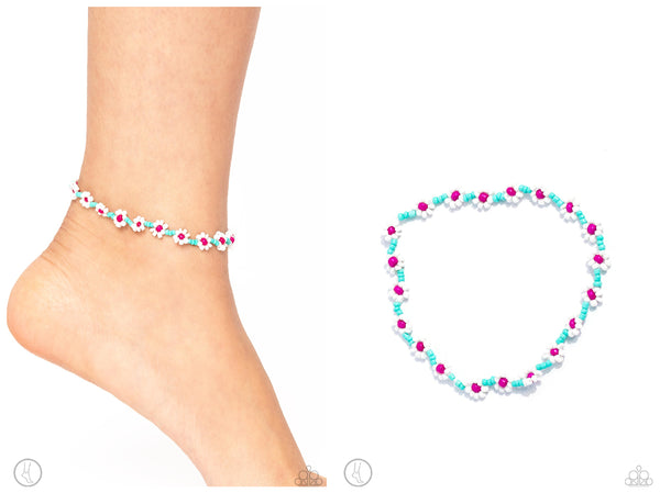 Midsummer Daisy - Blue Anklet