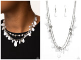 Flirty Flood - White Necklace