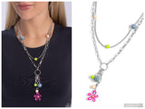 Seize the Swirls - Pink Necklace