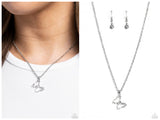 Butterfly Lullaby - White Necklace