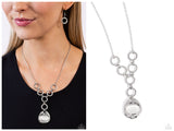 Get OVAL It - White Necklace