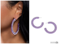 Flawless Fashion - Purple Hoop Earring