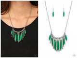 Bohemian Breeze - Green Necklace