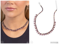 Ritzy Rhinestones - Purple Choker