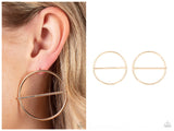 Dynamic Diameter - Gold Post Earring