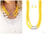 Summer Splash - Yellow Necklace