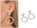 GLOW You Away - White Post Earring