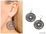 Mandala Meditation - Silver Earring