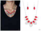 Endless Eclipse - Red Necklace