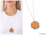 Courting Courtside - Orange Necklace