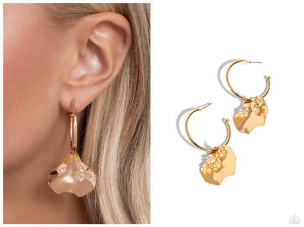 Majestic Mermaid - Gold Hoop Earring