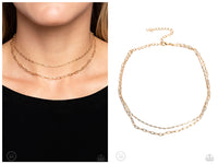 Polished Paperclips - Gold Choker