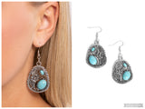 Hibiscus Harvest - Blue Earring
