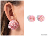 Corsage Character - Pink Post Earring