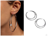 Theater HOOP - Black Hoop Earring