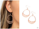 Segmented Shimmer - Rose Gold Earring