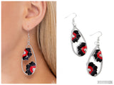 Airily Abloom - Black Earring
