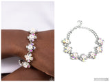 Floral Frenzy - White Bracelet