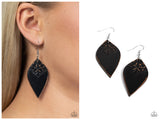 Naturally Nostalgic - Black Earring