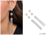 Fiercely Free-Falling - White Post Earring