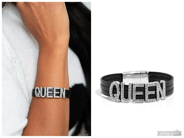 Queen of My Life - Black Bracelet