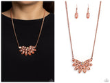Frosted Florescence - Copper Necklace