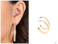 Flash Freeze - Gold Hoop Earring