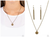 Stamped Sentiment - Brass Necklace