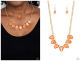 FLIRTY Dancing - Orange Necklace