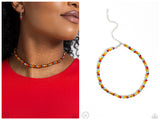 Colorfully GLASSY - Red Choker