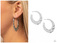 Make a Ripple - Silver Hoop Earring