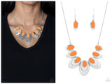 Endless Eclipse - Orange Necklace