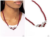 Pampered Pearls - Red Necklace