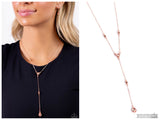 Lavish Lariat - Copper Necklace