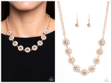 Blooming Brilliance - Rose Gold Necklace