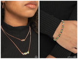 Easygoing Emeralds - Copper Necklace