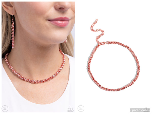 Braided Battalion - Pink Choker