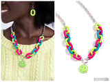 Speed SMILE - Green Necklace