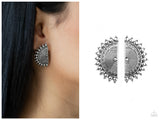 Fiercely Fanned Out - Silver Post Earring
