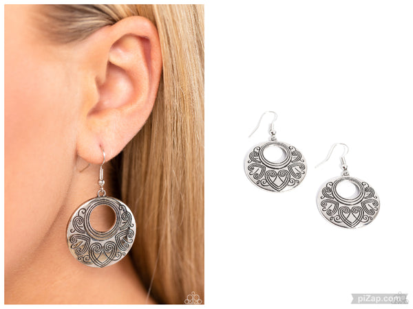 Western Beau - Silver Earring