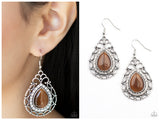 Endlessly Enchanting - Brown Earring