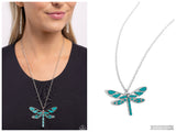 FLYING Low - Green Necklace